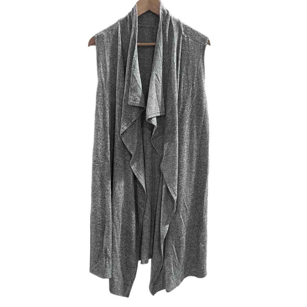 Juicy Couture Open Front Waterfall Sleeveless Sweater